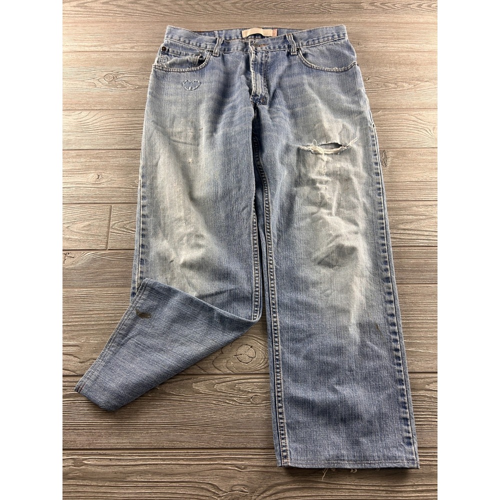 VTG Levi's 559 Relaxed Straight Leg Jeans Mens 34x32 Blue Denim Light Wash